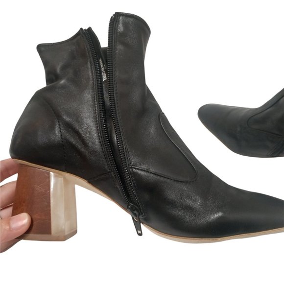 Jeffrey Campbell Kovacs Leather Booties Size 8.5 - Picture 13 of 16